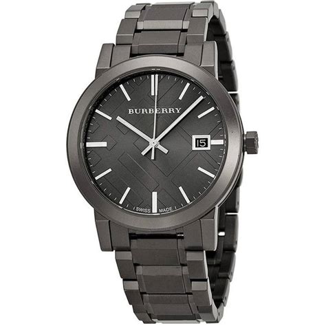 Reloj burberry para hombre bu9007 con esfera gris y chapado en .